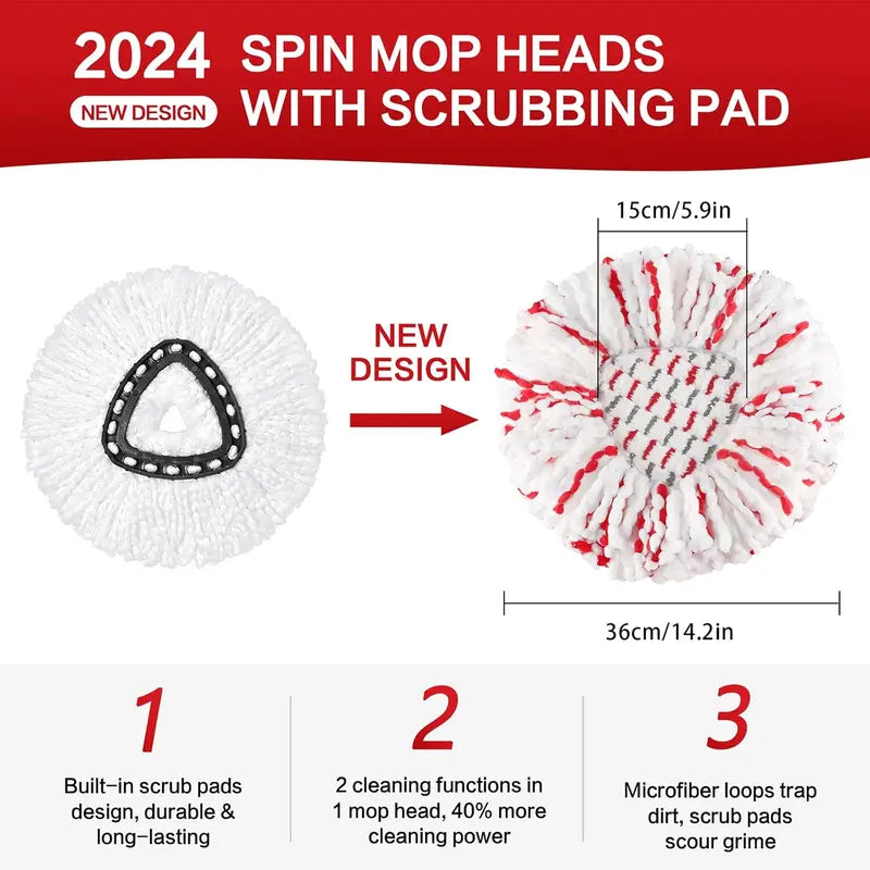 VELA™ ProScrub Spin Mop Head
